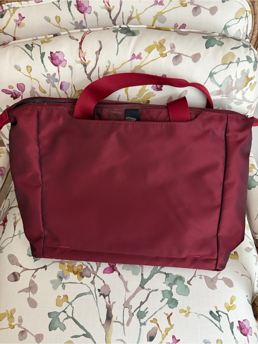 Briggs & Riley Deep Red Travel Tote